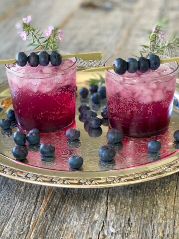 Blueberry Vodka Cocktail for two