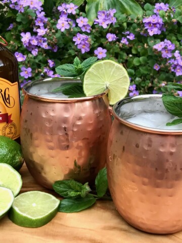 Moscow Mules with Ginger Beer