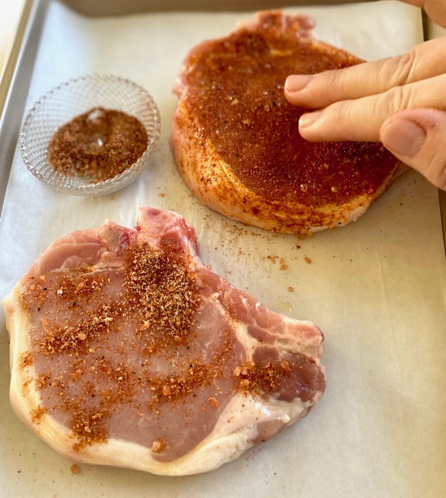 seasoning 2 pork chops