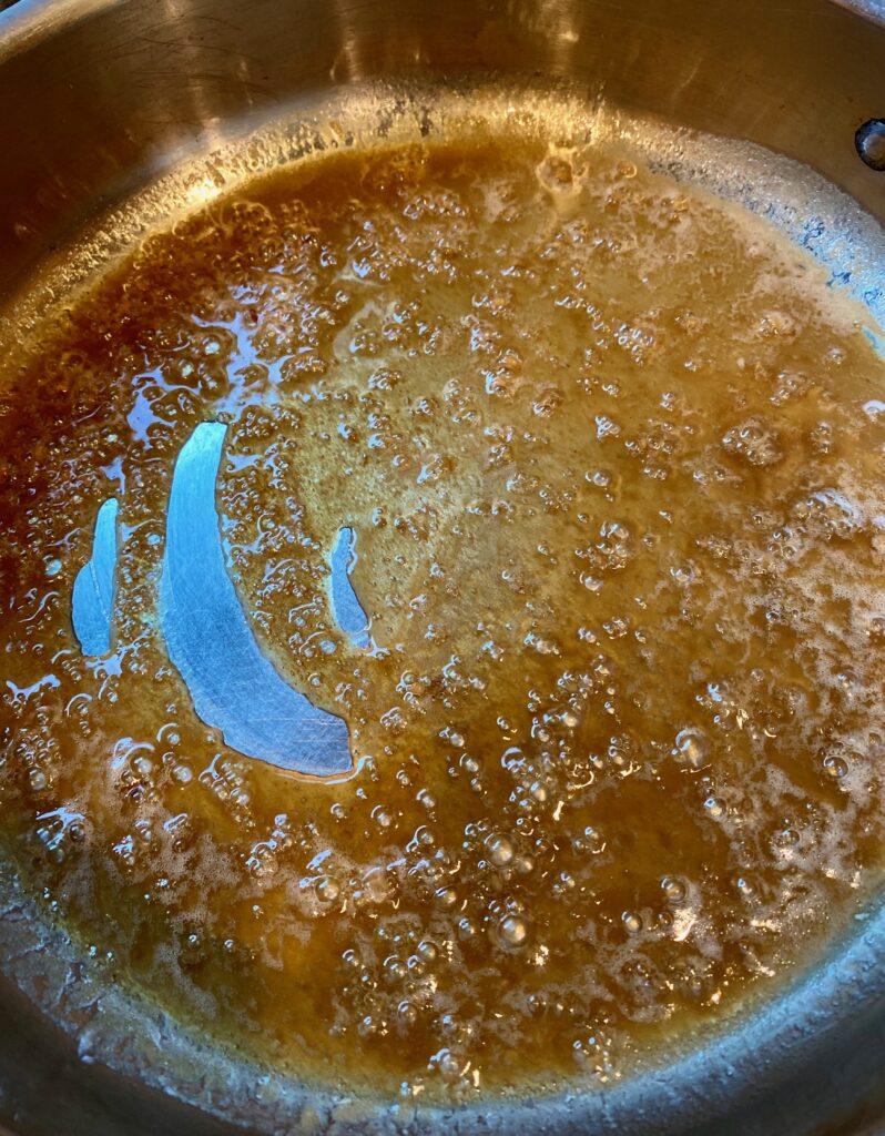 melted butter and honey sauce