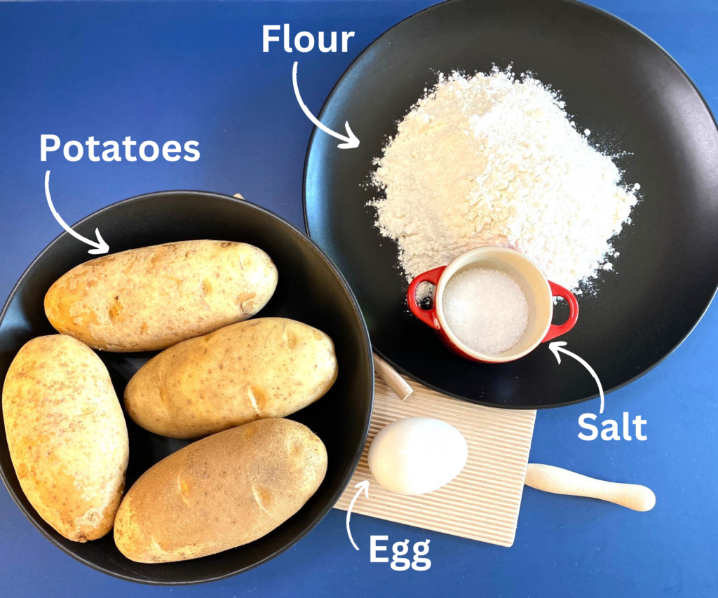 Ingredients for Gnocchi